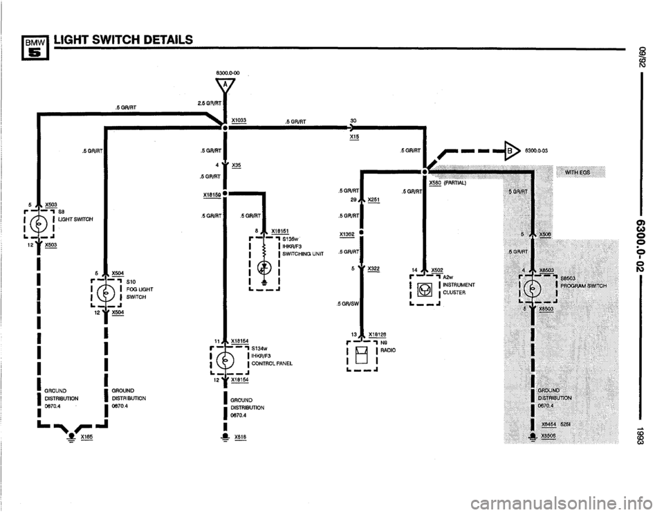 BMW M5 1993 E34 Electrical Troubleshooting Manual 