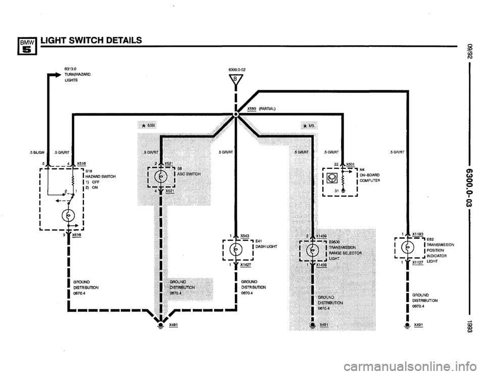 BMW M5 1993 E34 Electrical Troubleshooting Manual 