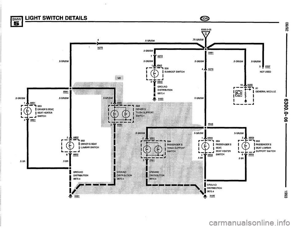 BMW M5 1993 E34 Electrical Troubleshooting Manual 