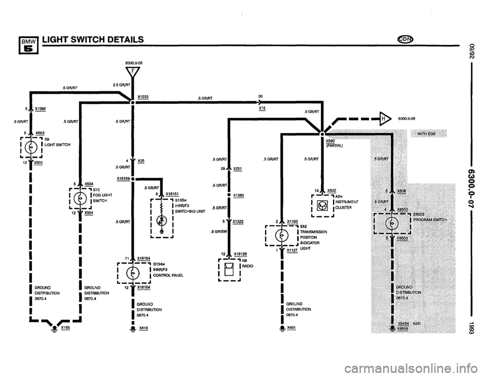 BMW M5 1993 E34 Electrical Troubleshooting Manual 
