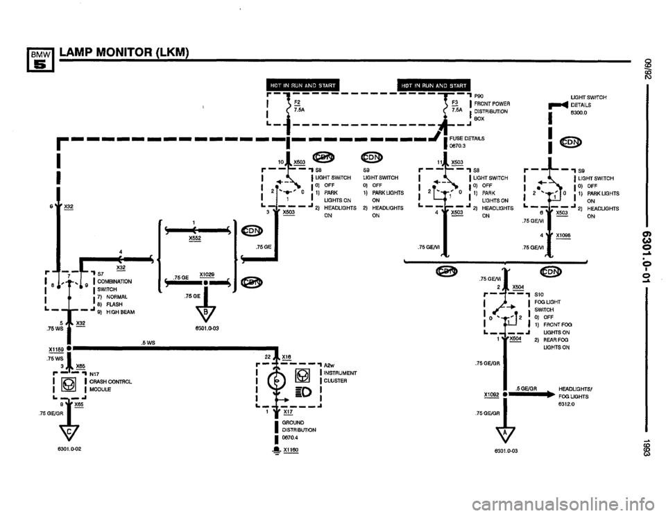 BMW M5 1993 E34 Electrical Troubleshooting Manual 