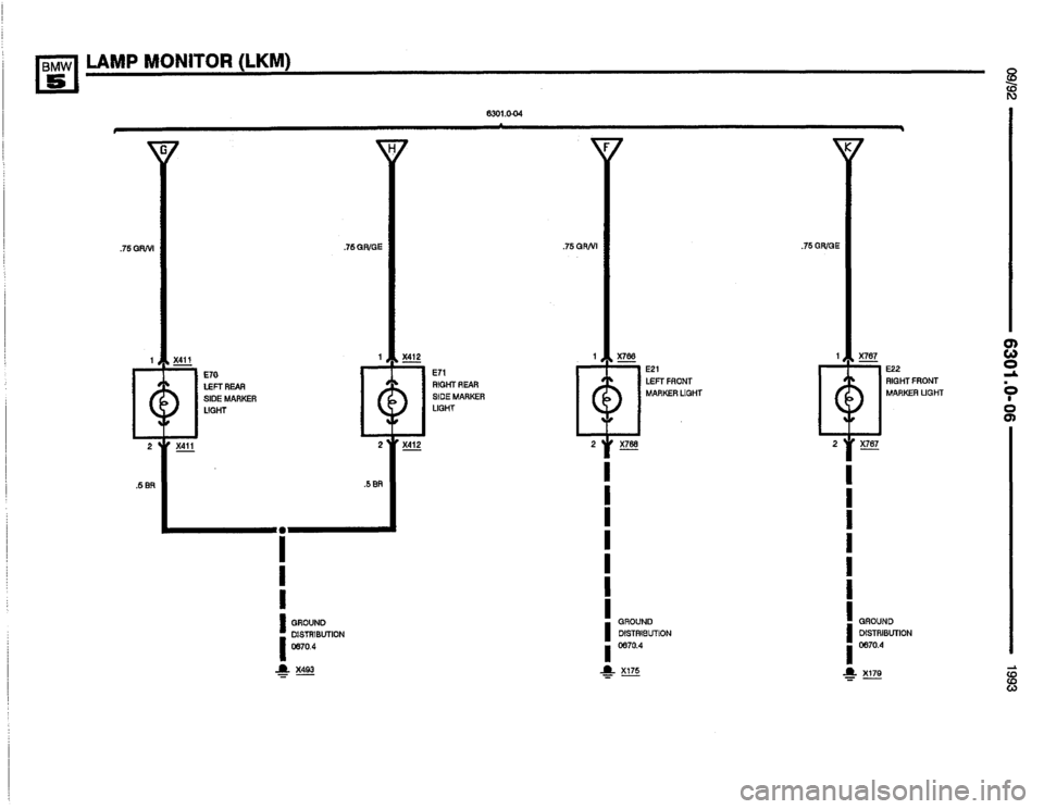 BMW M5 1993 E34 Electrical Troubleshooting Manual 