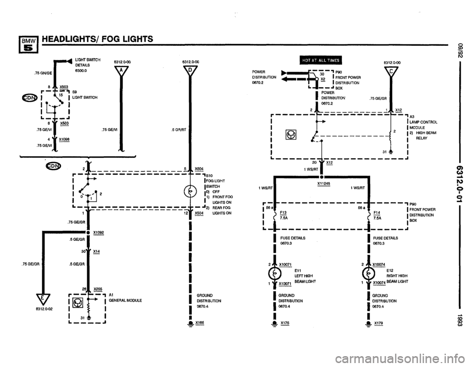 BMW M5 1993 E34 Electrical Troubleshooting Manual 