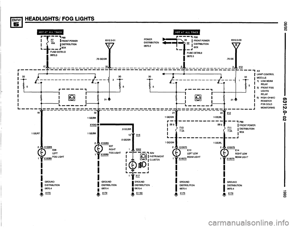 BMW M5 1993 E34 Electrical Troubleshooting Manual 