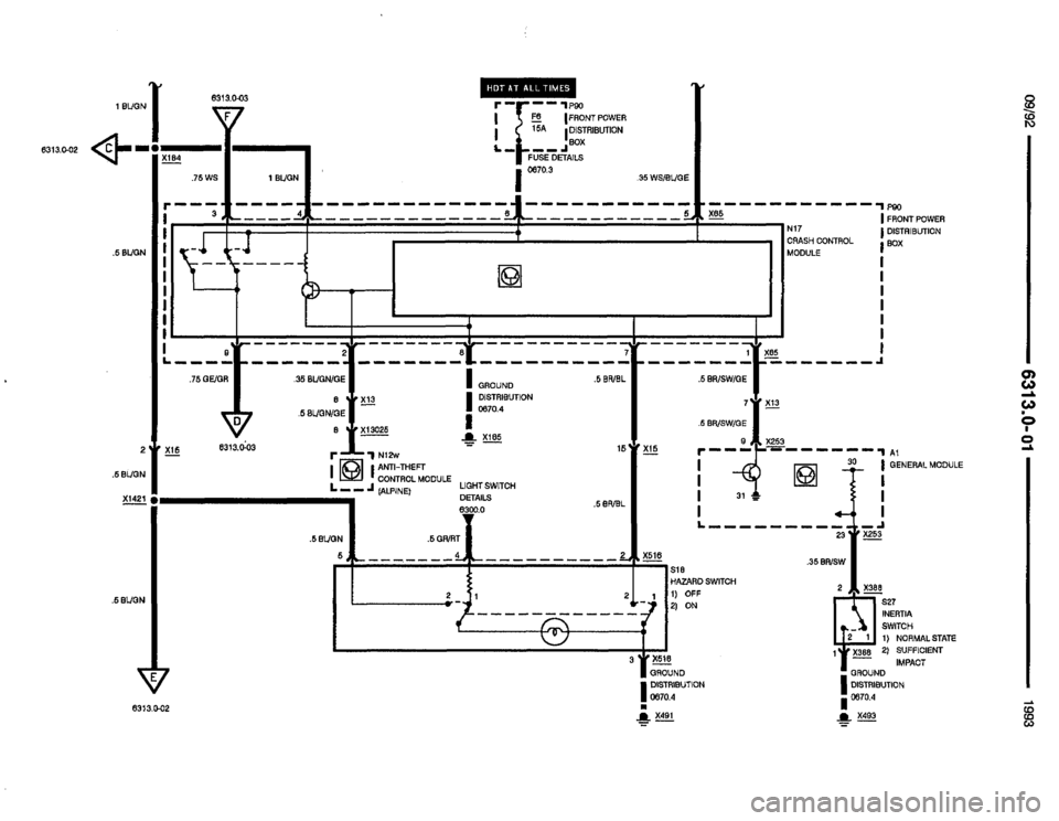 BMW M5 1993 E34 Electrical Troubleshooting Manual 