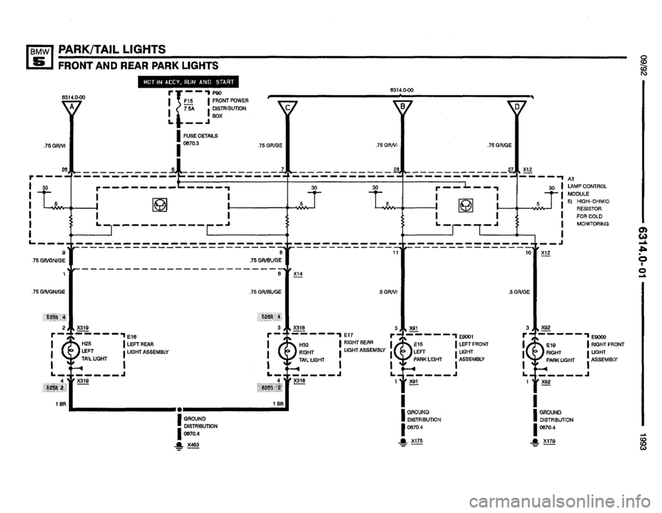 BMW M5 1993 E34 Electrical Troubleshooting Manual 