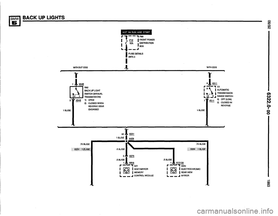 BMW M5 1993 E34 Electrical Troubleshooting Manual 