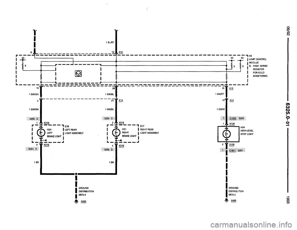 BMW M5 1993 E34 Electrical Troubleshooting Manual 