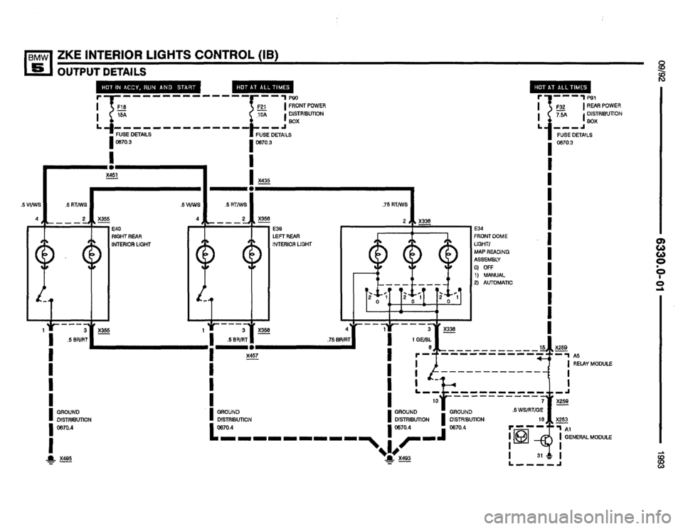 BMW M5 1993 E34 Electrical Troubleshooting Manual 
