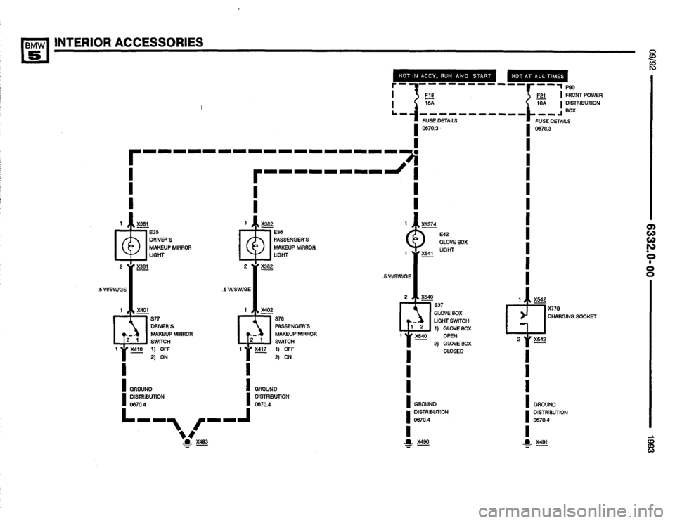 BMW M5 1993 E34 Electrical Troubleshooting Manual 