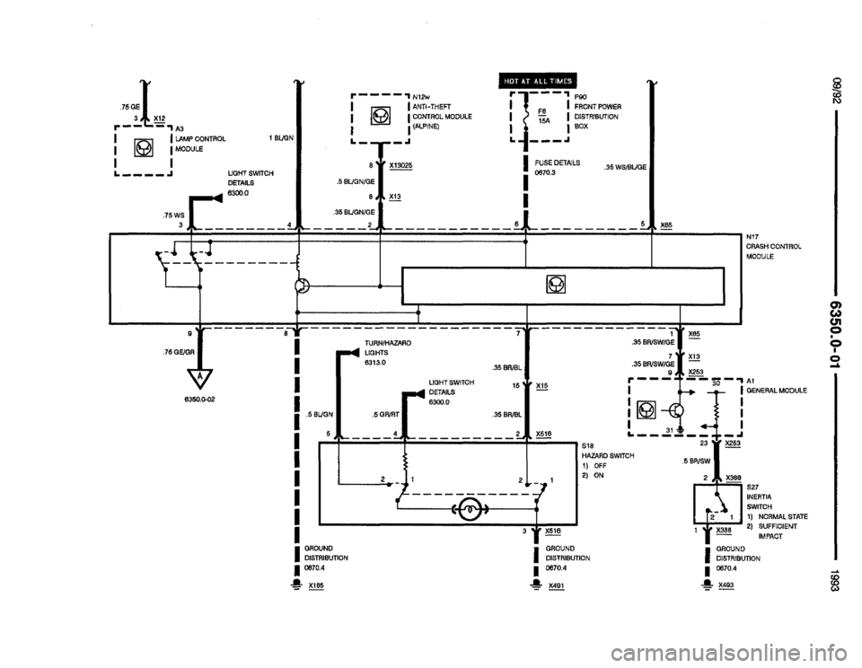 BMW M5 1993 E34 Electrical Troubleshooting Manual 