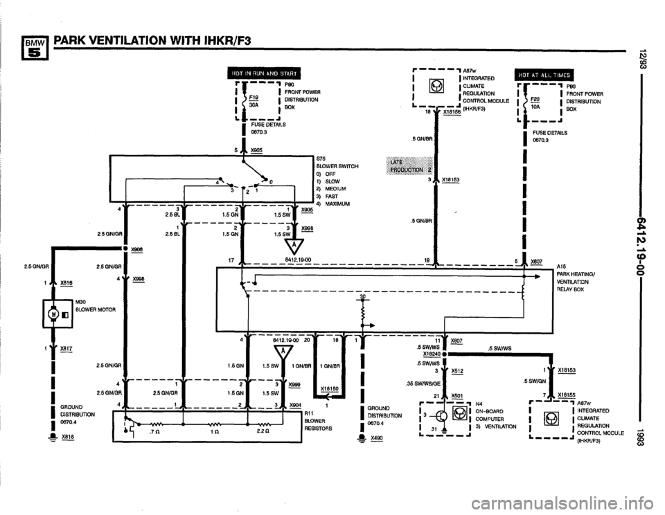 BMW M5 1993 E34 Electrical Troubleshooting Manual 