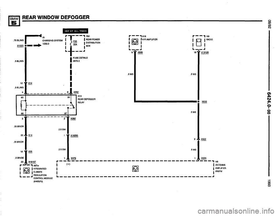 BMW M5 1993 E34 Electrical Troubleshooting Manual 