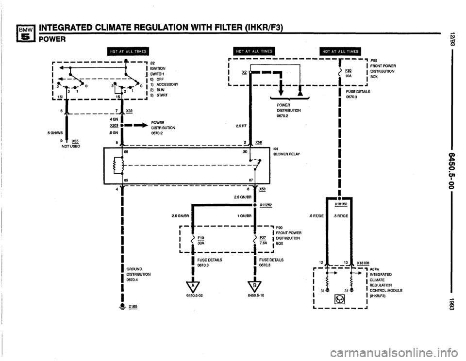 BMW M5 1993 E34 Electrical Troubleshooting Manual 