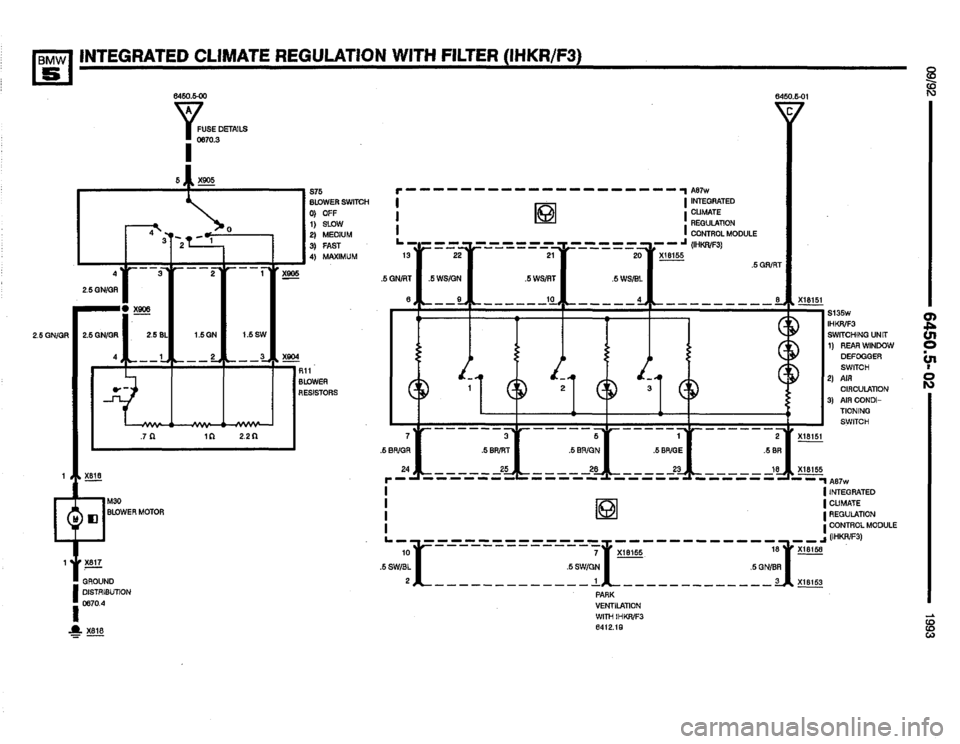 BMW M5 1993 E34 Electrical Troubleshooting Manual 