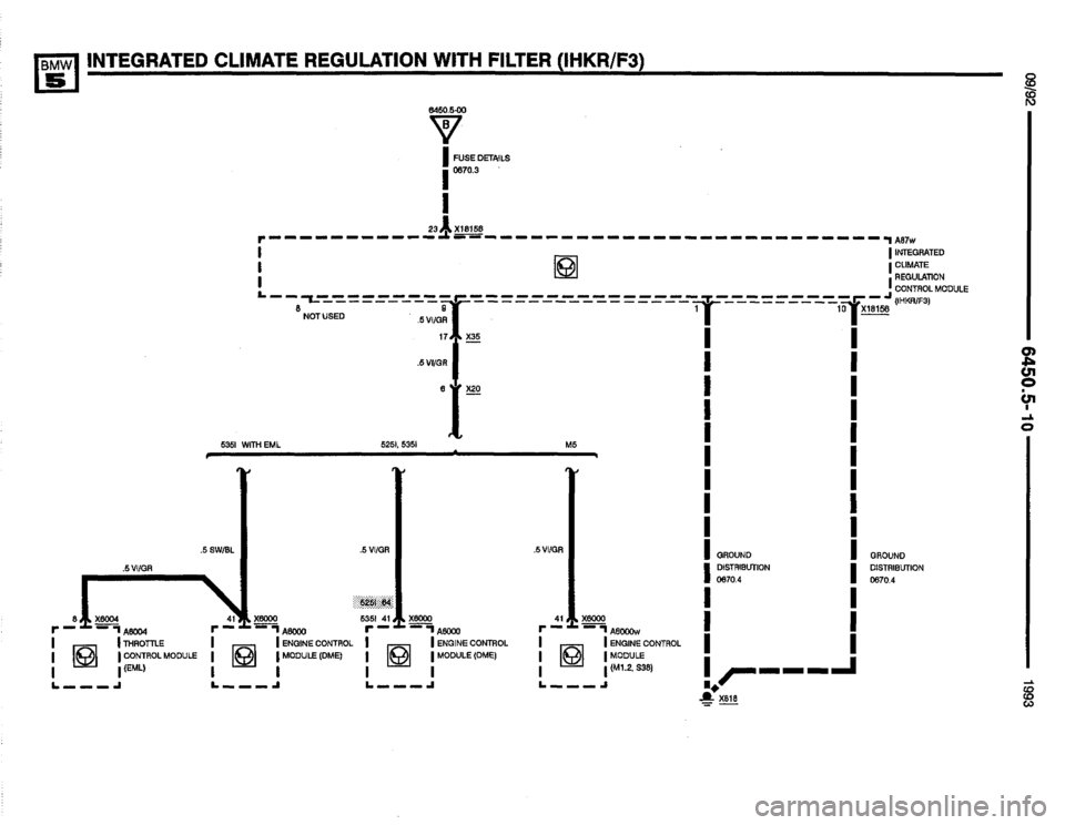 BMW M5 1993 E34 Electrical Troubleshooting Manual 