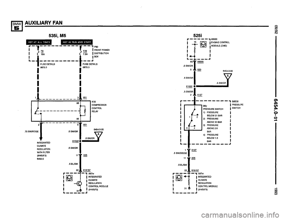 BMW M5 1993 E34 Electrical Troubleshooting Manual 
