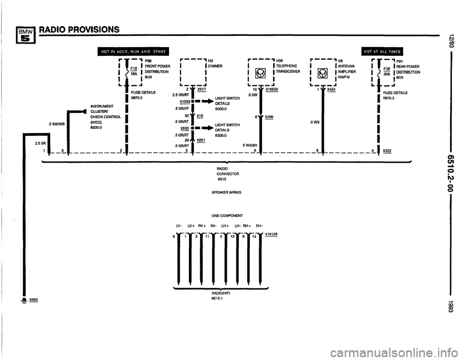 BMW M5 1993 E34 Electrical Troubleshooting Manual 