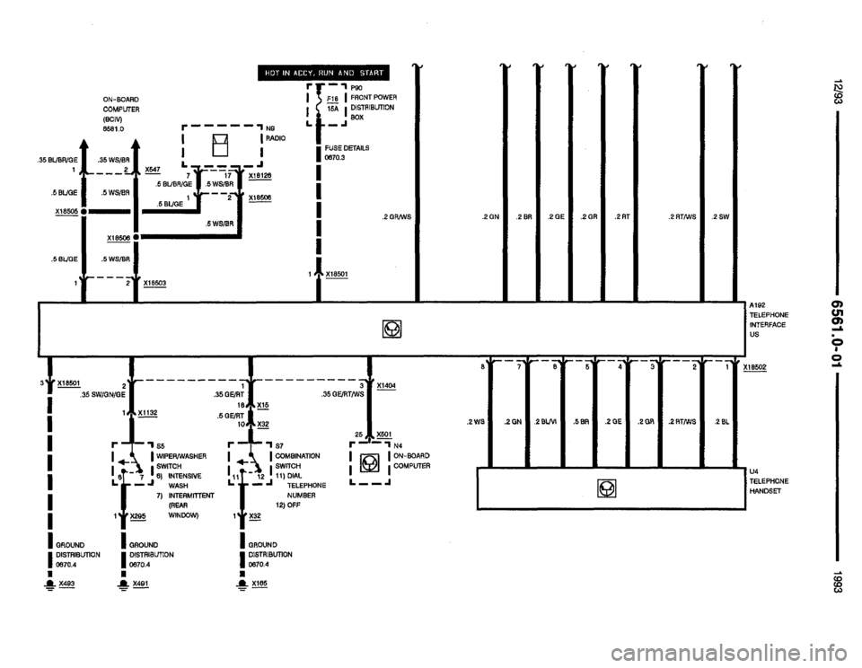BMW M5 1993 E34 Electrical Troubleshooting Manual 