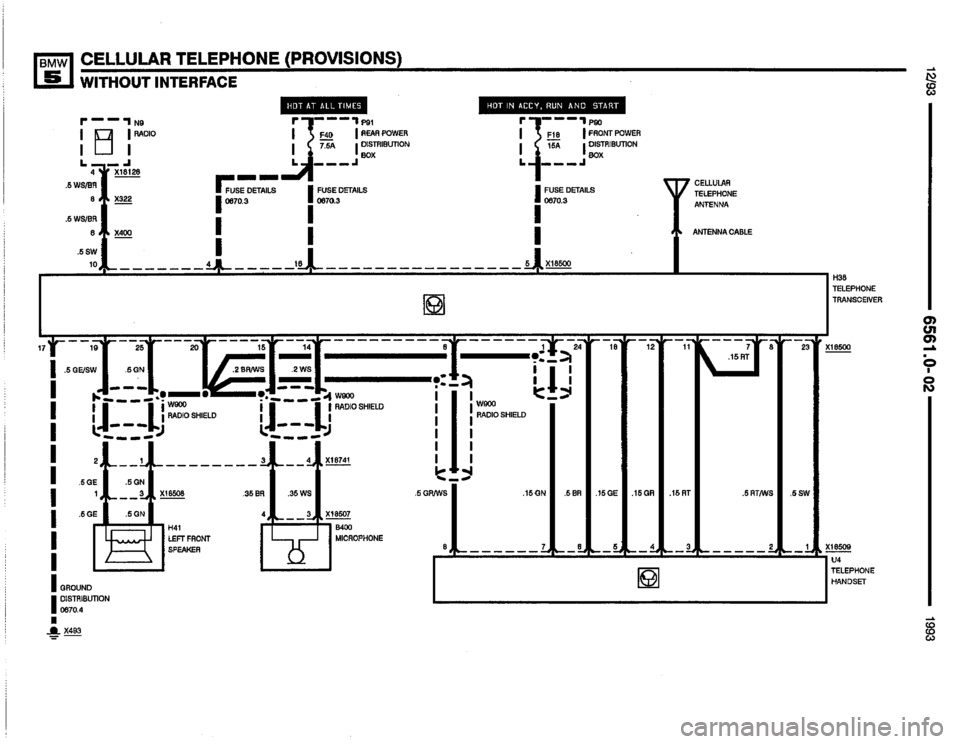BMW M5 1993 E34 Electrical Troubleshooting Manual 