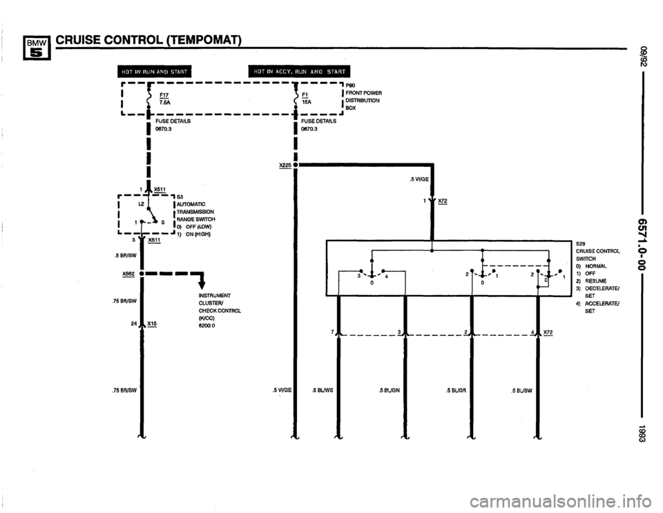 BMW M5 1993 E34 Electrical Troubleshooting Manual 