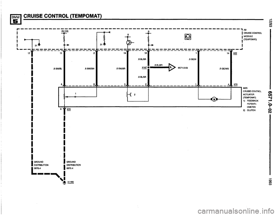 BMW M5 1993 E34 Electrical Troubleshooting Manual 