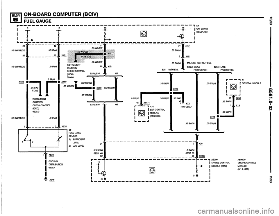 BMW M5 1993 E34 Electrical Troubleshooting Manual 