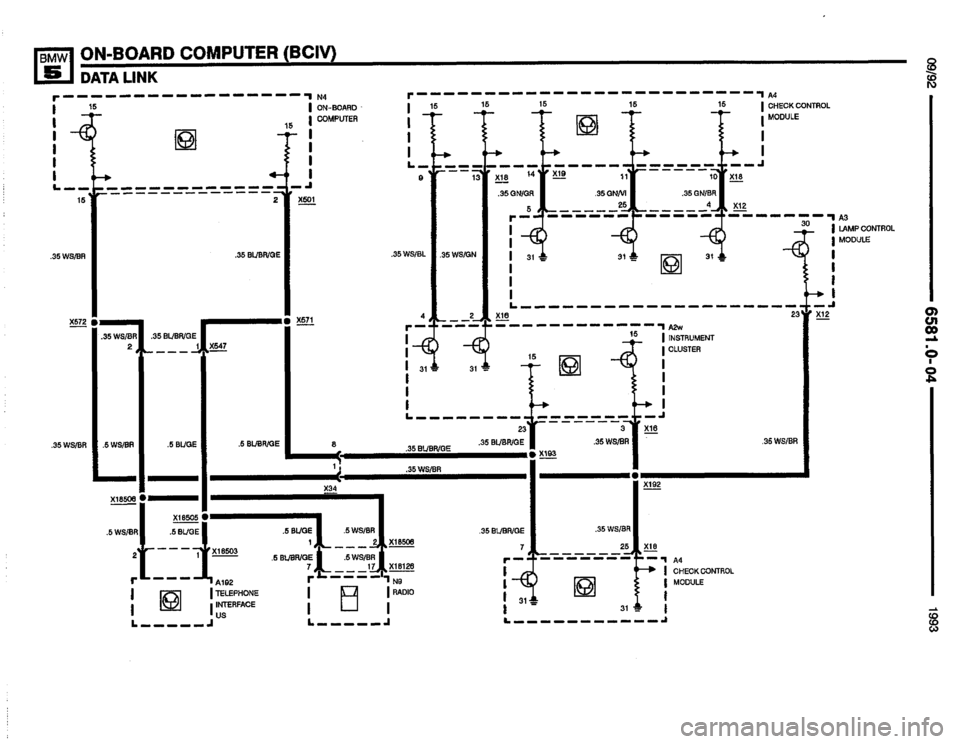 BMW M5 1993 E34 Electrical Troubleshooting Manual 