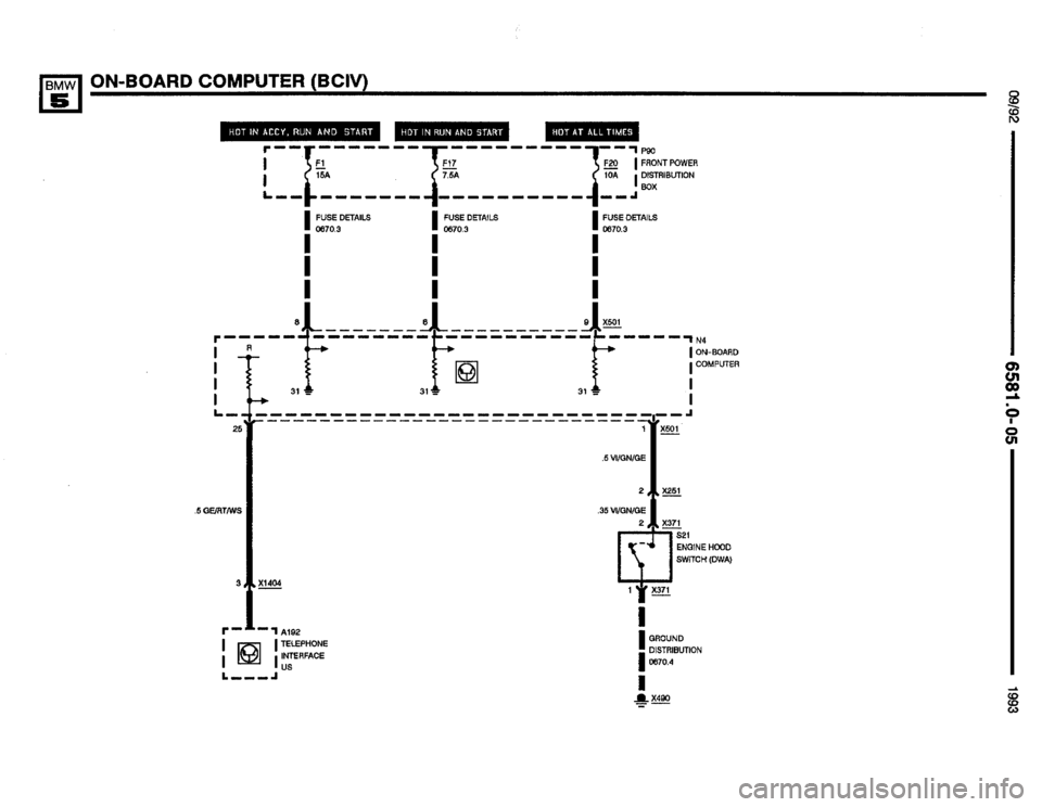 BMW M5 1993 E34 Electrical Troubleshooting Manual 