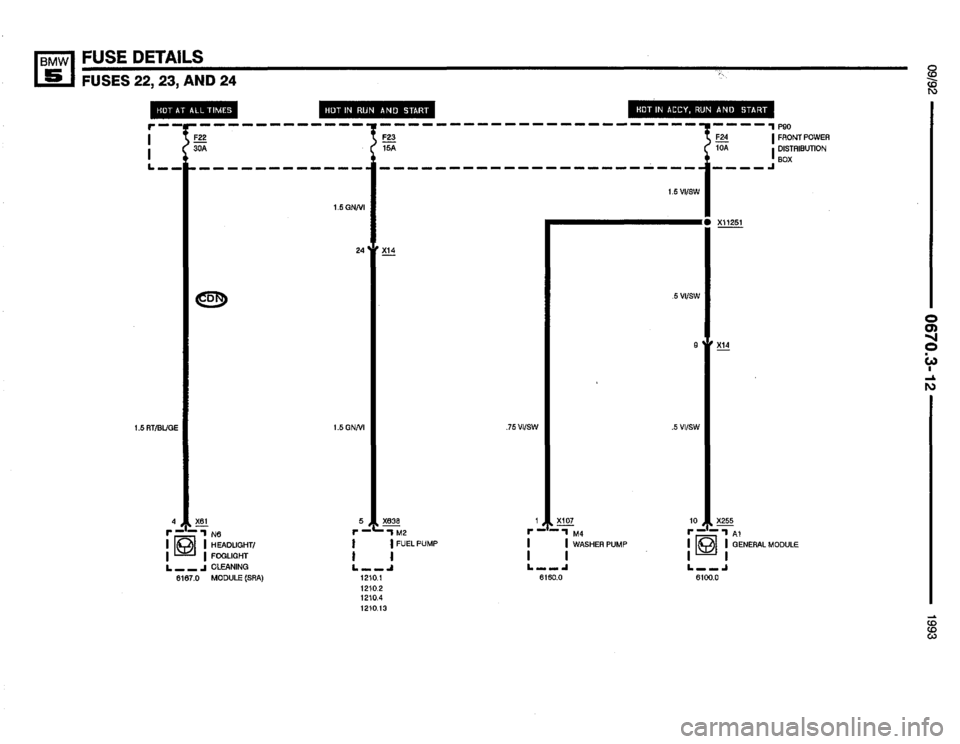 BMW M5 1993 E34 Electrical Troubleshooting Manual 
