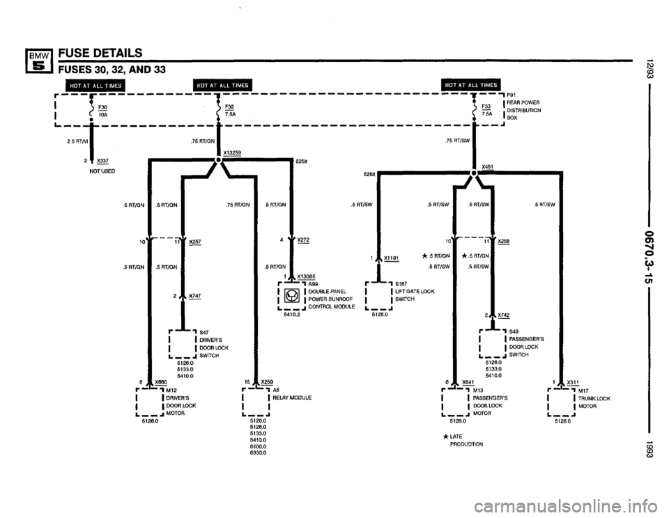 BMW M5 1993 E34 Electrical Troubleshooting Manual 