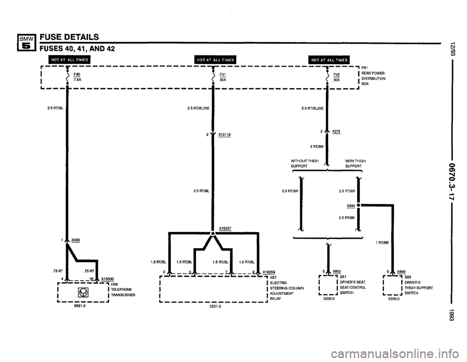BMW M5 1993 E34 Electrical Troubleshooting Manual 
