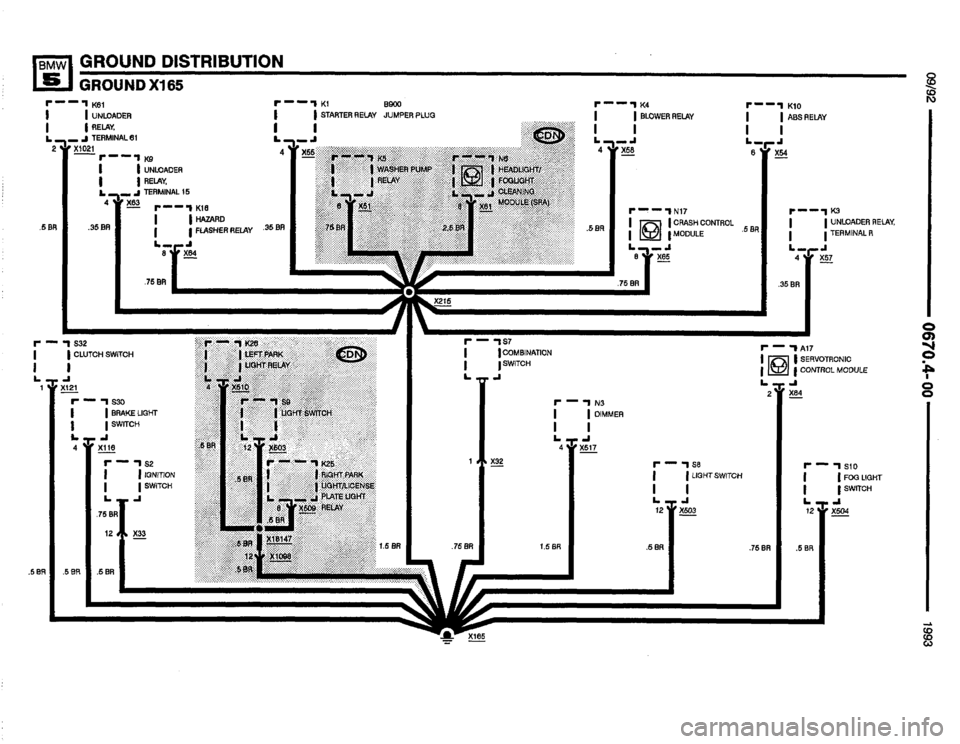 BMW M5 1993 E34 Electrical Troubleshooting Manual 