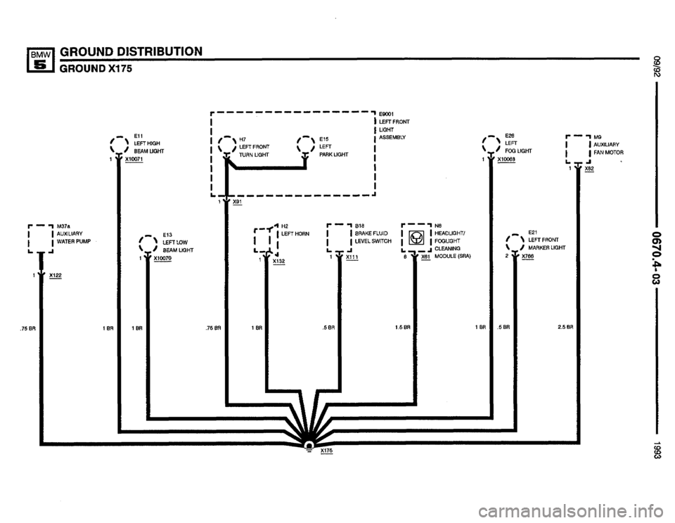 BMW M5 1993 E34 Electrical Troubleshooting Manual 