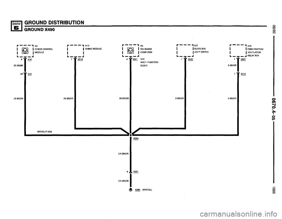 BMW M5 1993 E34 Electrical Troubleshooting Manual 