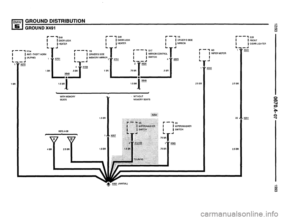 BMW M5 1993 E34 Electrical Troubleshooting Manual 