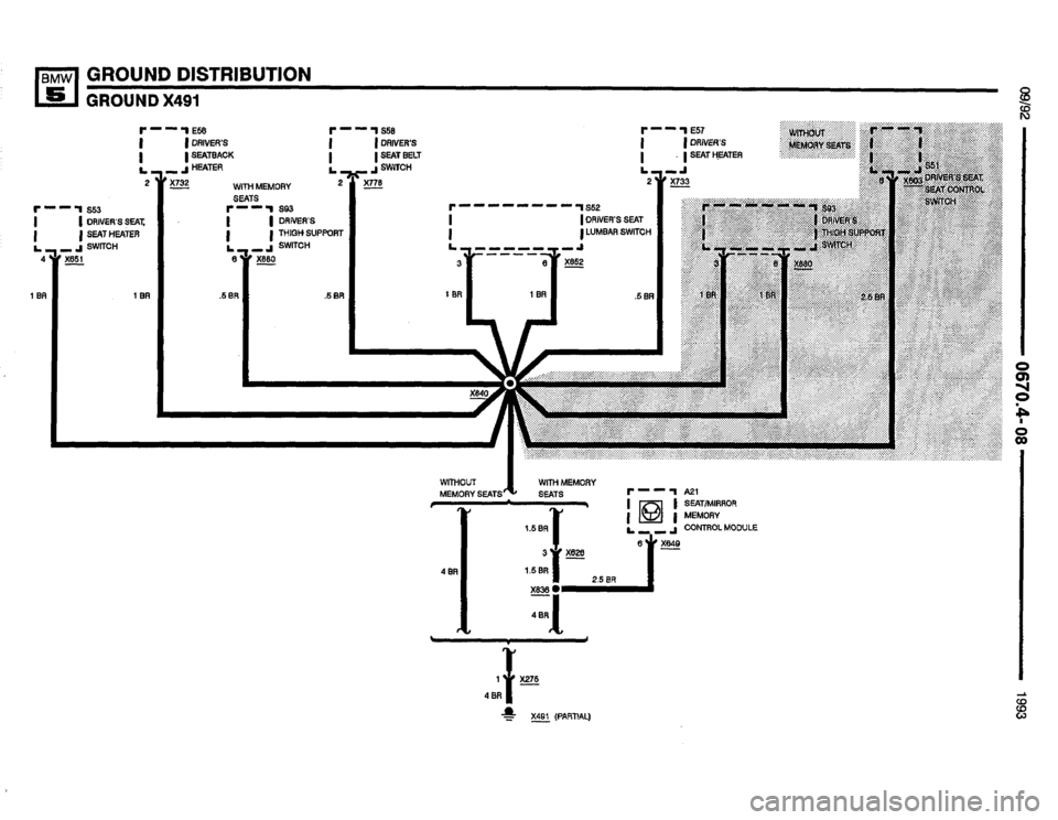 BMW M5 1993 E34 Electrical Troubleshooting Manual 