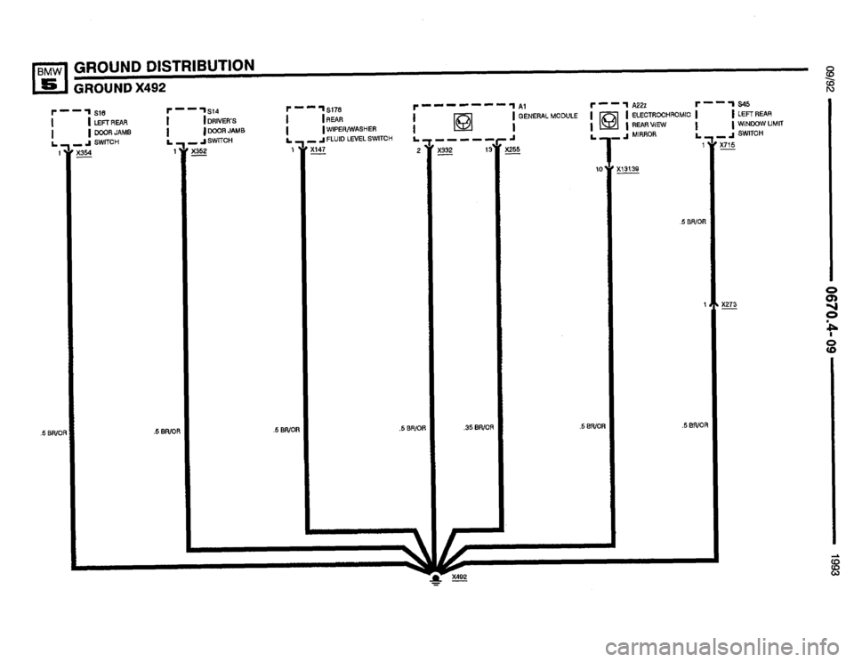 BMW M5 1993 E34 Electrical Troubleshooting Manual 