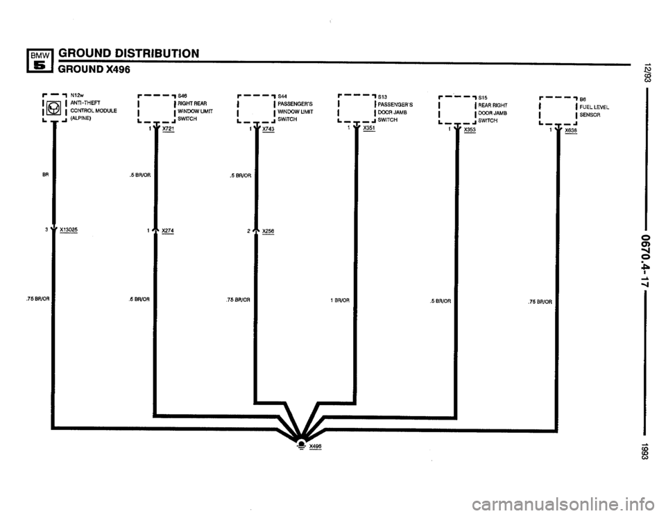 BMW M5 1993 E34 Electrical Troubleshooting Manual 