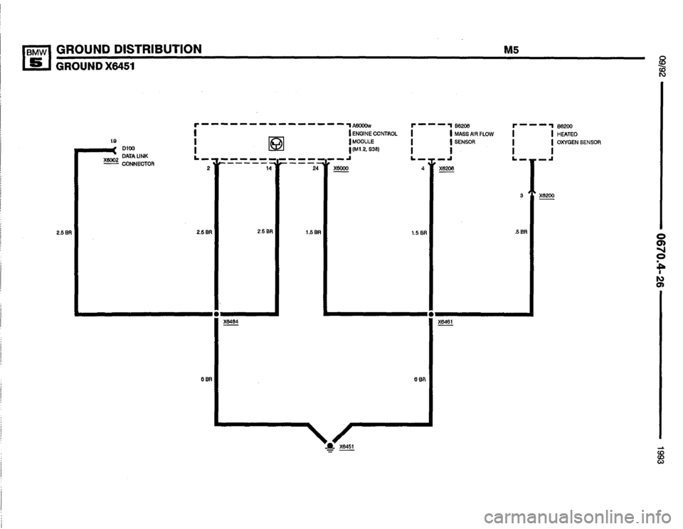 BMW M5 1993 E34 Electrical Troubleshooting Manual 