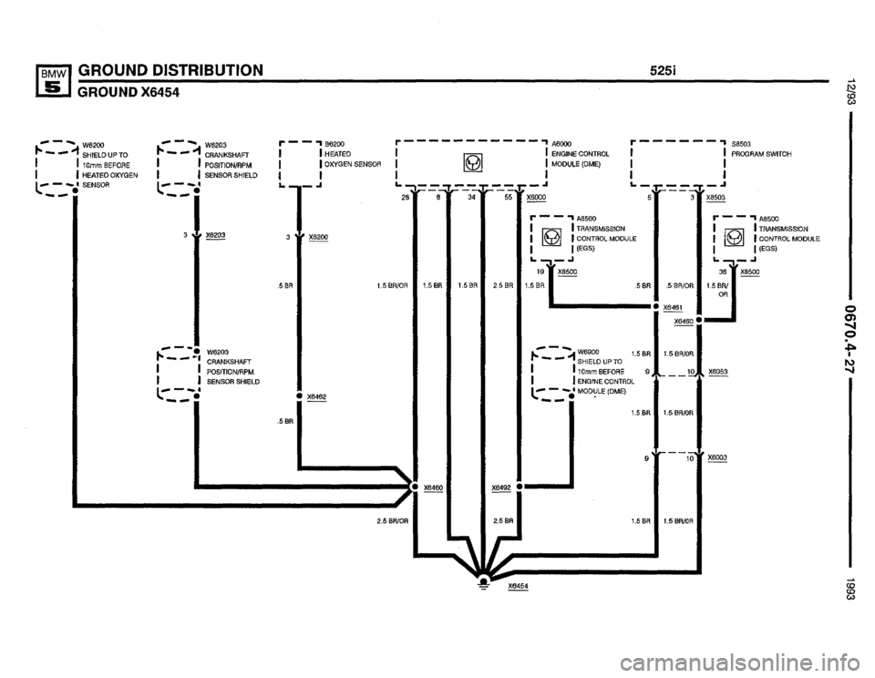 BMW M5 1993 E34 Electrical Troubleshooting Manual 