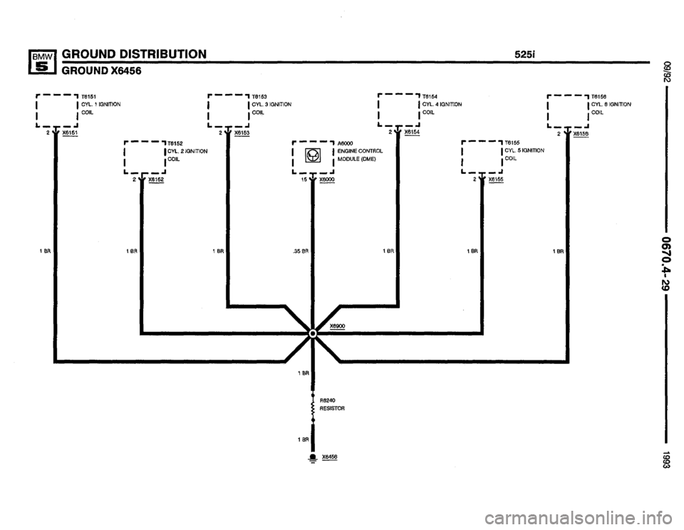 BMW M5 1993 E34 Electrical Troubleshooting Manual 