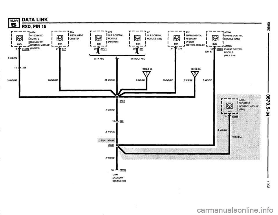 BMW M5 1993 E34 Electrical Troubleshooting Manual 