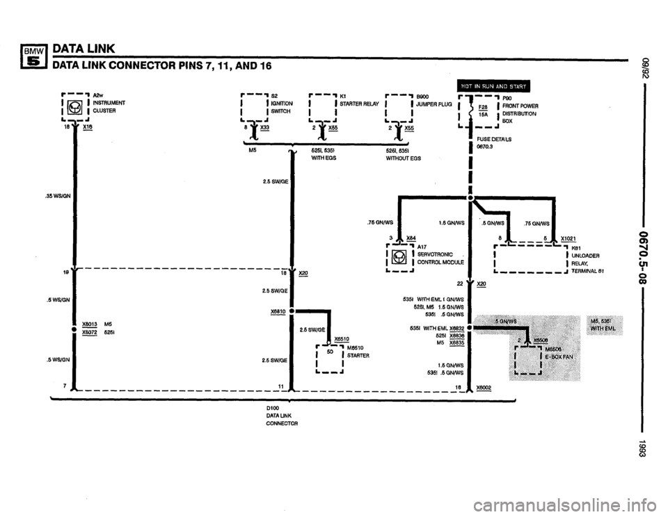 BMW M5 1993 E34 Electrical Troubleshooting Manual 