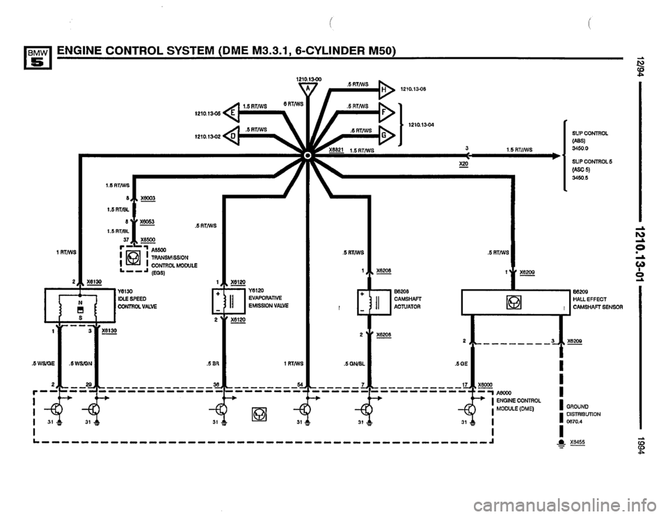 BMW 530it 1994 E34 Electrical Troubleshooting Manual 