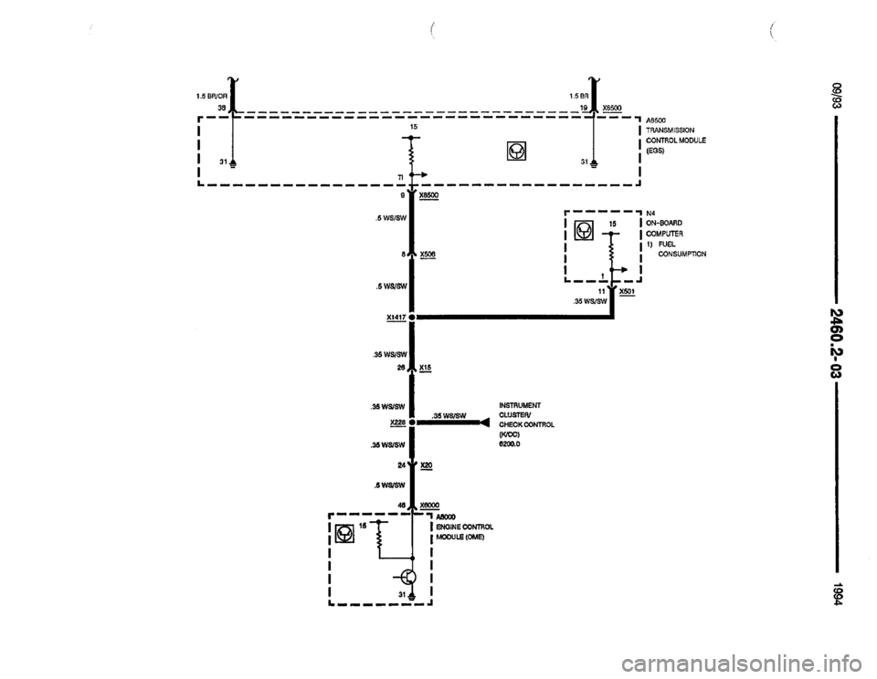 BMW 530it 1994 E34 Electrical Troubleshooting Manual 