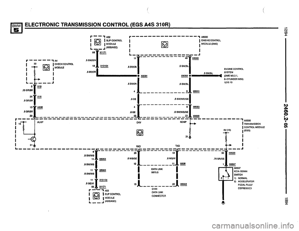 BMW 530it 1994 E34 Electrical Troubleshooting Manual 