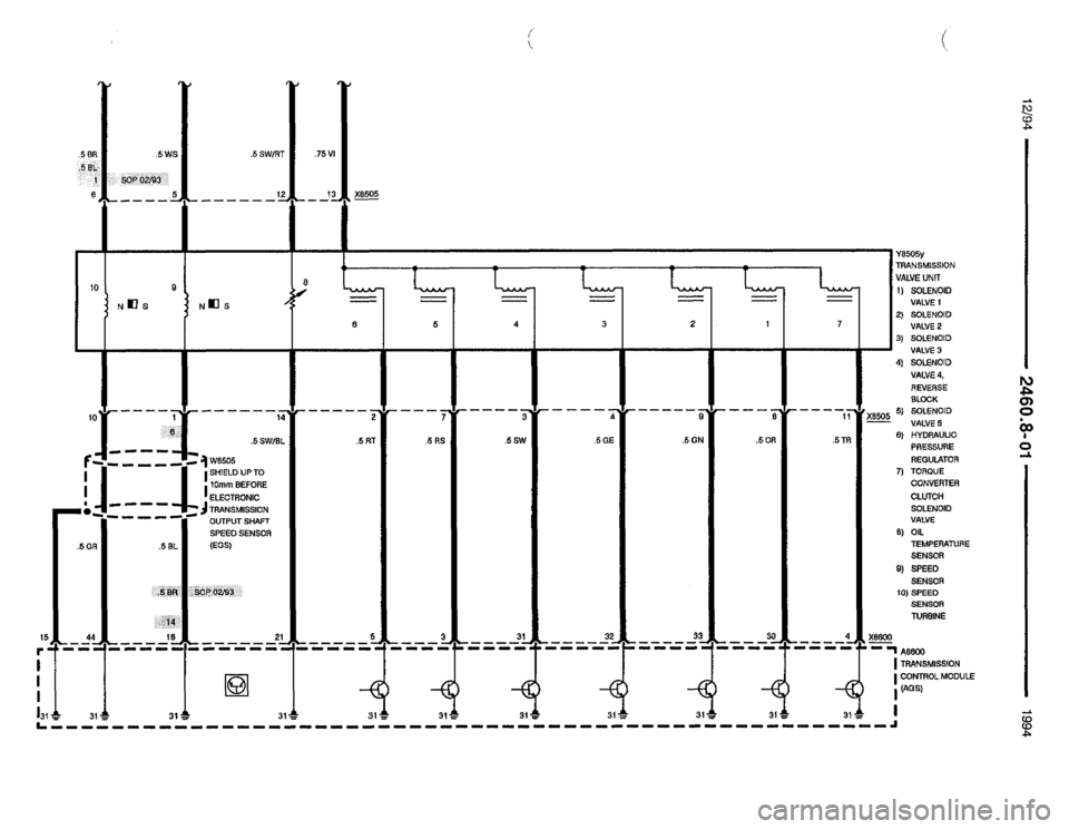 BMW 530it 1994 E34 Electrical Troubleshooting Manual 