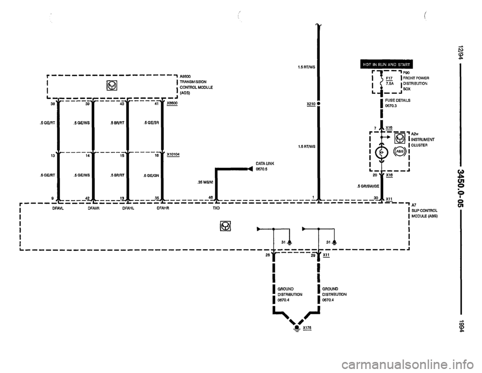 BMW 530it 1994 E34 Electrical Troubleshooting Manual 