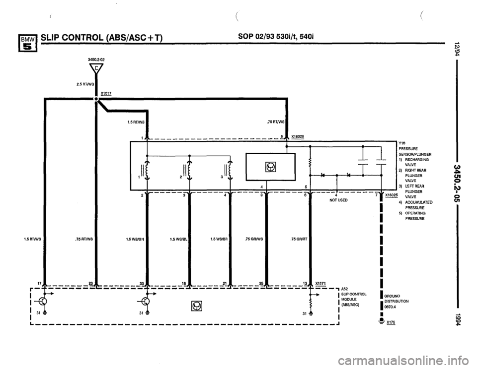 BMW 530it 1994 E34 Electrical Troubleshooting Manual 